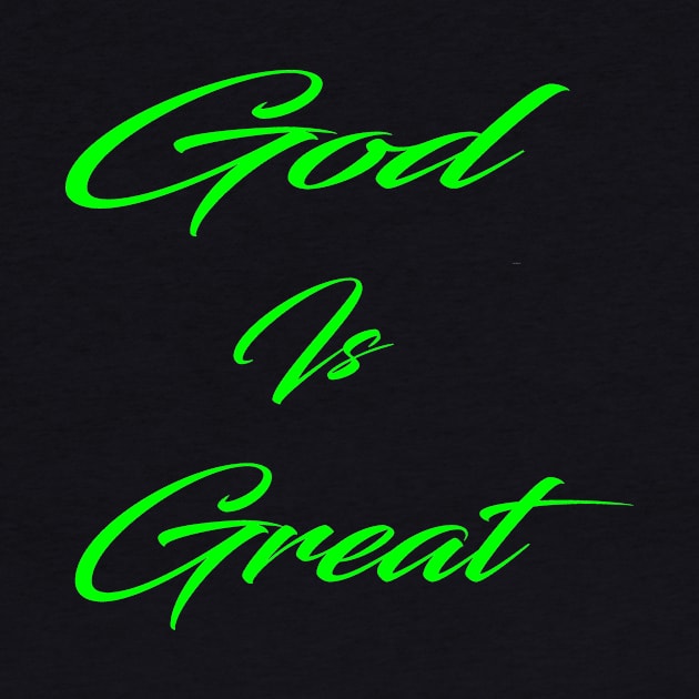 God is great christian by theshop